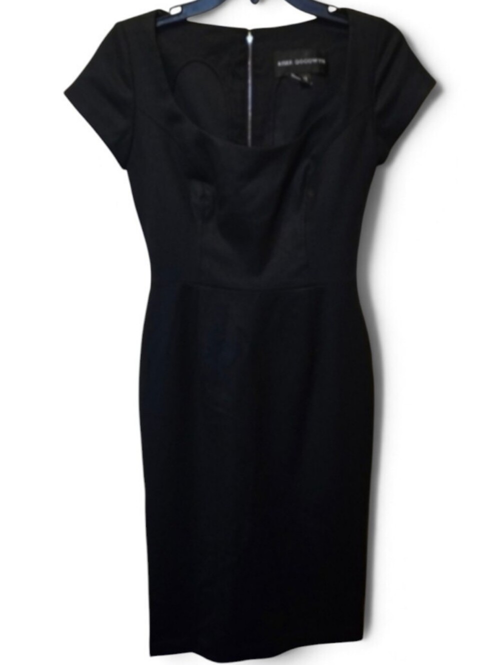 Elegant Black Cocktail Dress With Back Split